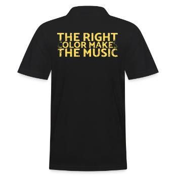 La bonne couleur fait la conception musicale pour les peintres - Polo Homme - noir - Dos - Kai (181cm)