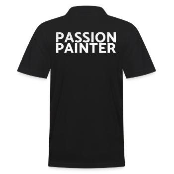Leidenschafts-maler-dekorateur-design Für Maler - Männer Poloshirt - Schwarz - Hinten - Kai (181cm)