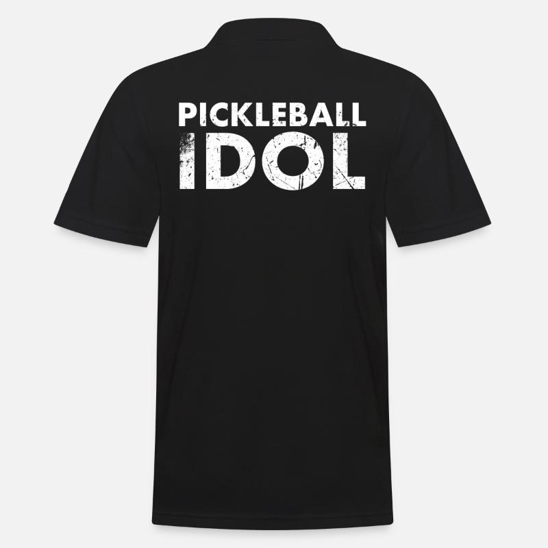 Pickleball-idol Für Pickleball-spieler Oder - Männer Poloshirt - Schwarz