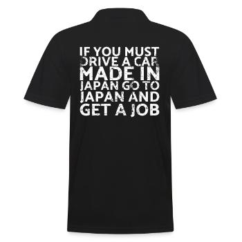 Si vous conduisez une voiture de fabrication japonaise - Polo Homme - noir - Dos - Kai (181cm)