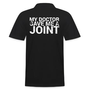 Mon médecin m’a donné un - Polo Homme - noir - Dos - Kai (181cm)