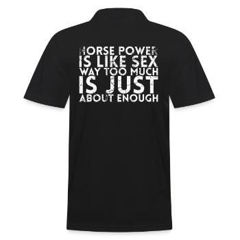 J’expire les garanties de conception pour la mécanique - Polo Homme - noir - Dos - Kai (181cm)
