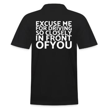 Excusez-moi d’être si proche de Muscle Car - Polo Homme - noir - Dos - Kai (181cm)