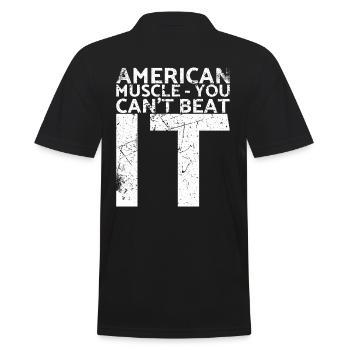 Muscle américain, vous pouvez l’utiliser pour muscle car - Polo Homme - noir - Dos - Kai (181cm)