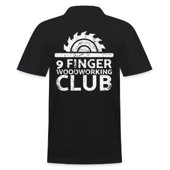 Club de menuiserie à 9 doigts pour charpentiers - Polo Homme - noir - Dos - Kai (181cm)