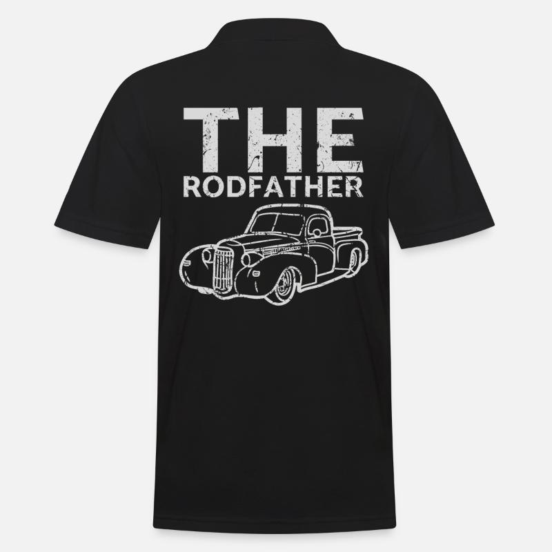 Das Rodfather-design Für Oldtimer-fans - Männer Poloshirt - Schwarz