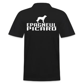 EPAGNEUL PICARD Hunderasse Hund Jagdhunde Wilsigns - Männer Poloshirt - Schwarz - Hinten - Kai (181cm)