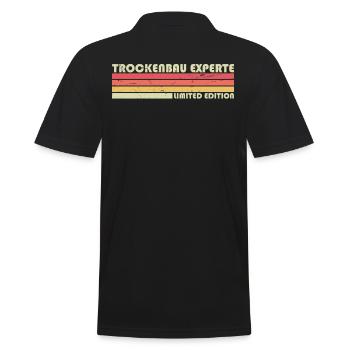 Drywall - Men's Polo Shirt - black - Back - Kai (181cm)
