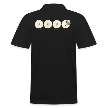 Mouton - Polo Homme - noir - Dos - Kai (181cm)