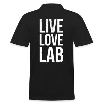 Live Love Lab, Enquêteur - Polo Homme - noir - Dos - Kai (181cm)