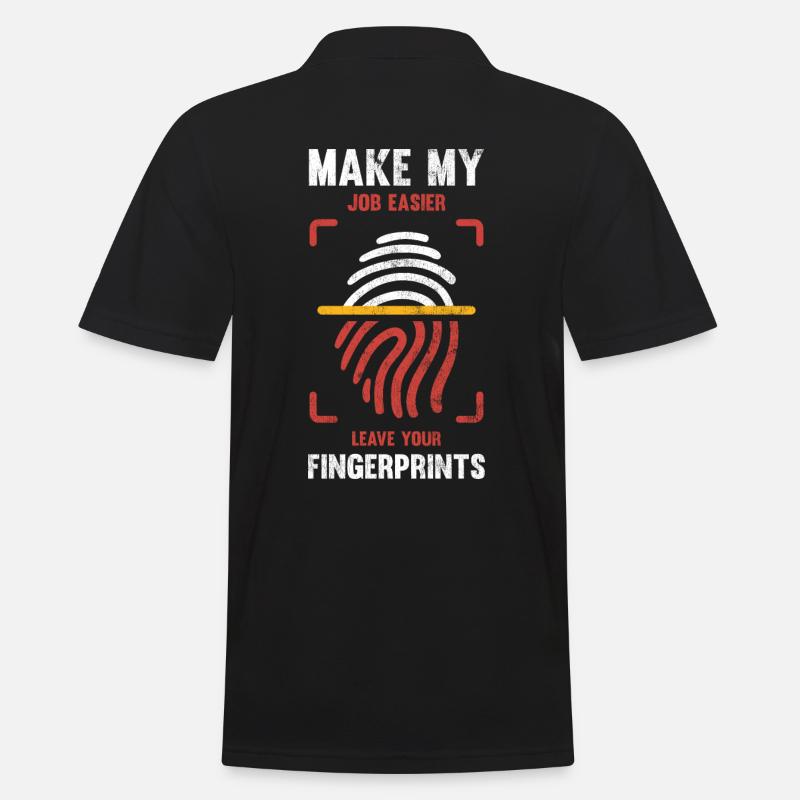 Faciliter mon travail Partir - Polo Homme - noir