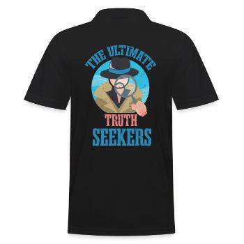 The Ultimate Truth Seekers, Forensic Experts - Men's Polo Shirt - black - Back - Kai (181cm)