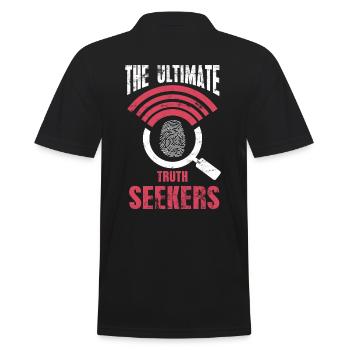 The Ultimate Truth Seekers, Forensic Experts - Men's Polo Shirt - black - Back - Kai (181cm)