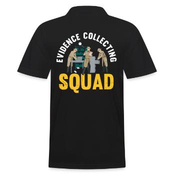 Evidence Collection Squad, Ermittler - Männer Poloshirt - Schwarz - Hinten - Kai (181cm)