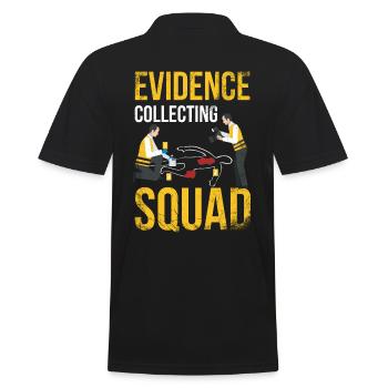 Evidence Collection Squad, Ermittler - Männer Poloshirt - Schwarz - Hinten - Kai (181cm)
