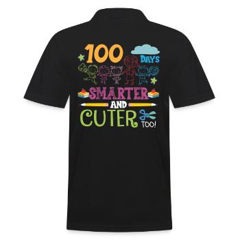 100 jours plus intelligents et plus mignons - Polo Homme - noir - Dos - Kai (181cm)