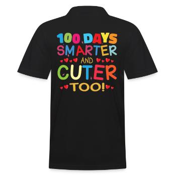 100 jours plus intelligents et plus mignons - Polo Homme - noir - Dos - Kai (181cm)