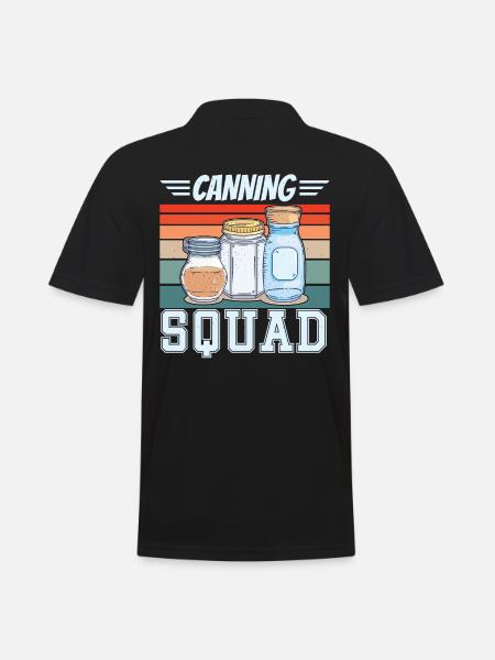 Canned food squad - Men's Polo Shirt - black