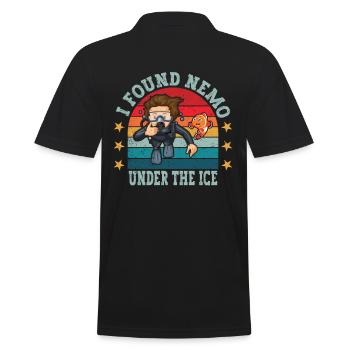 Ich Habe Nemo Under The Ice, Ice Diver Gefunden - Männer Poloshirt - Schwarz - Hinten - Kai (181cm)