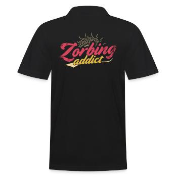 Zorbing Addict, Zorbing - Polo Homme - noir - Dos - Kai (181cm)