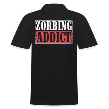 Zorbing Addict, Zorbing - Polo Homme - noir - Dos - Kai (181cm)