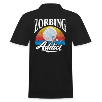 Zorbing Addict, Zorbing - Polo Homme - noir - Dos - Kai (181cm)