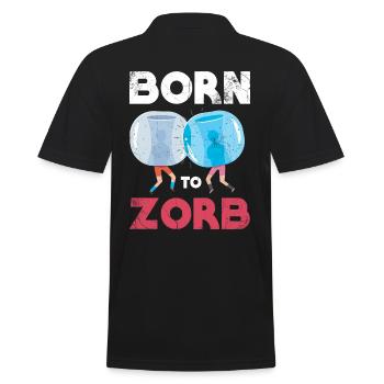Né de Zorb, Zorbing - Polo Homme - noir - Dos - Kai (181cm)