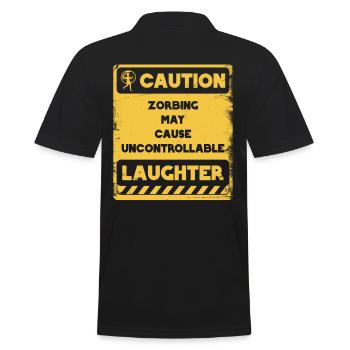Zorbing peut provoquer un rire incontrôlable - Polo Homme - noir - Dos - Kai (181cm)