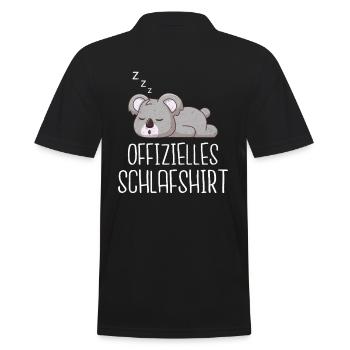 Official Sleep Shirt Sleepyhead Pajamas - Men's Polo Shirt - black - Back - Kai (181cm)