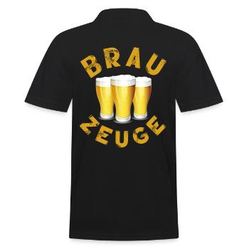 Buveur de bière Brewman - Polo Homme - noir - Dos - Kai (181cm)