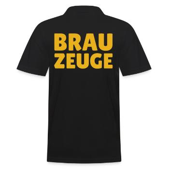 Buveur de bière Brewman - Polo Homme - noir - Dos - Kai (181cm)
