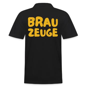 Buveur de bière Brewman - Polo Homme - noir - Dos - Kai (181cm)