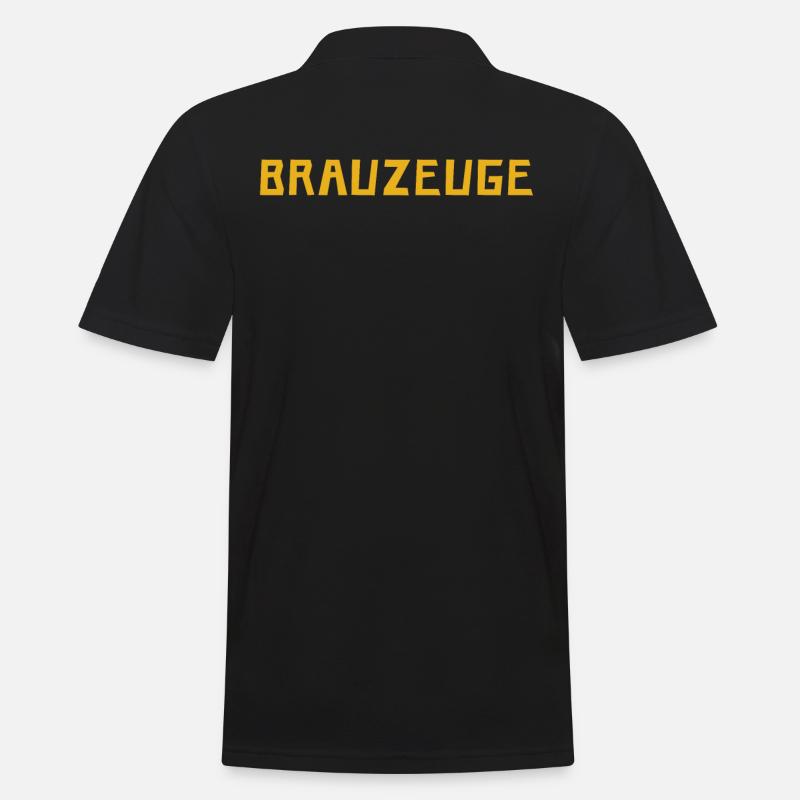 Brewman Beer Drinker - Männer Poloshirt - Schwarz