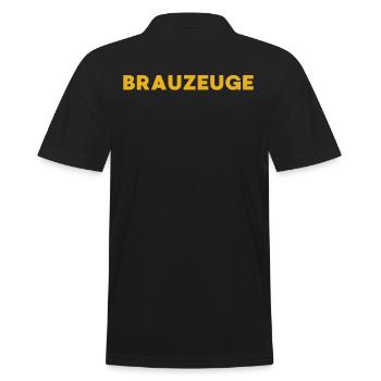 Brewware-biertrinker - Männer Poloshirt - Schwarz - Hinten - Kai (181cm)