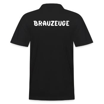 Brewware-biertrinker - Männer Poloshirt - Schwarz - Hinten - Kai (181cm)