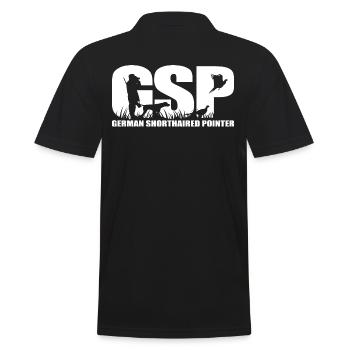 GSP German Pointer à poil court Chiens de chasse Wilsigns - Polo Homme - noir - Dos - Kai (181cm)