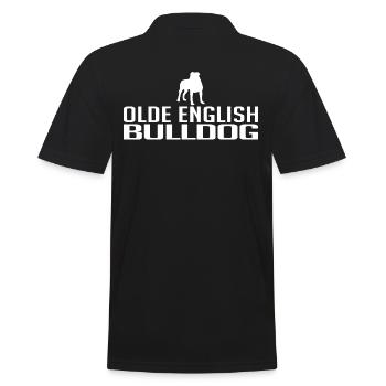 Olde English Bulldog Dog breeds Dogs Wilsigns - Men's Polo Shirt - black - Back - Kai (181cm)