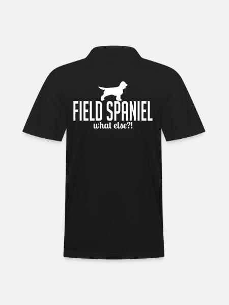 FIELD SPANIEL what else - Men's Polo Shirt - black