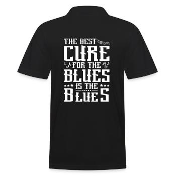 Le meilleur remède pour le blues est le blues - Polo Homme - noir - Dos - Kai (181cm)