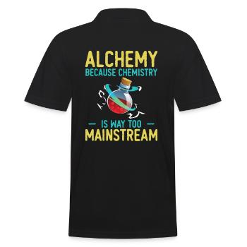 L’alchimie, parce que la chimie est beaucoup trop mainstream - Polo Homme - noir - Dos - Kai (181cm)