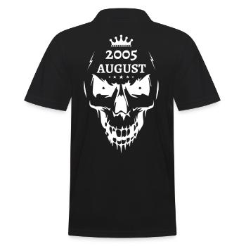 August 2005 Totenkopf - Männer Poloshirt - Schwarz - Hinten - Kai (181cm)