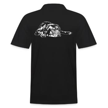 BORDEAUXDOG Dogue de Bordeaux Chiens Wilsigns - Polo Homme - noir - Dos - Kai (181cm)