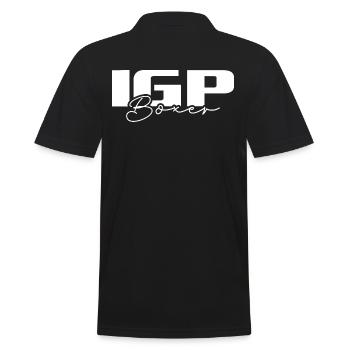 IGP BOXER Wilsigns Dog Sport Dogs Dog Gifts - Men's Polo Shirt - black - Back - Kai (181cm)