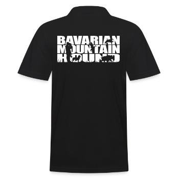 BAVARIAN MOUNTAIN HOUND Hunting Dogs Hunting Wilsigns - Men's Polo Shirt - black - Back - Kai (181cm)
