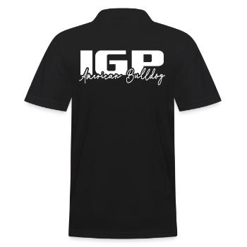 IGP AMERICAN BULLDOG Hundesport Wilsigns Hunde - Männer Poloshirt - Schwarz - Hinten - Kai (181cm)