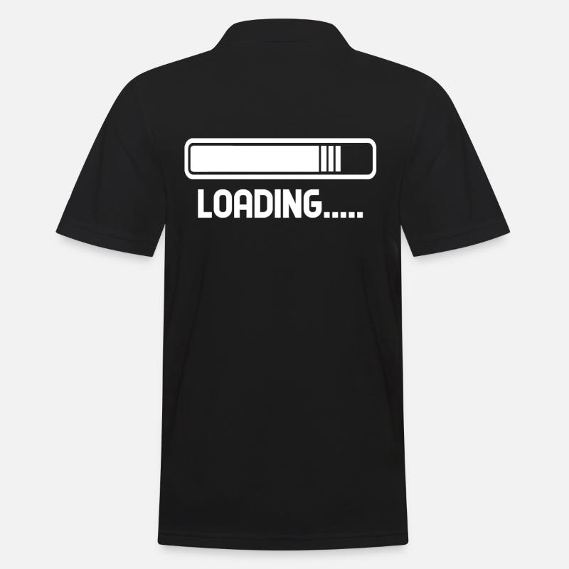 Wird geladen.... Ladebalken - Männer Poloshirt - Schwarz