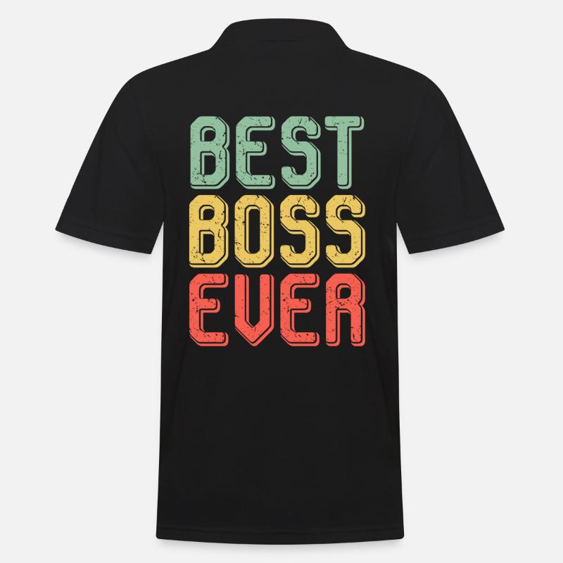 Best Boss Ever Chef - Männer Poloshirt - Schwarz