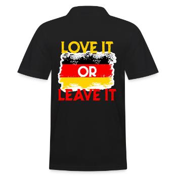 Germany flag German pride - Men's Polo Shirt - black - Back - Kai (181cm)