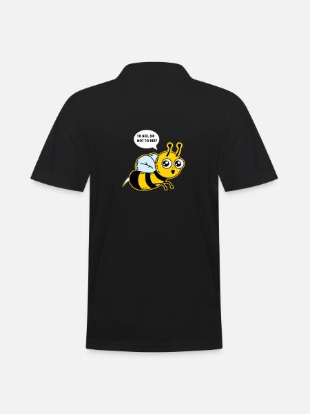 To bee, or not to bee? - bee - Men's Polo Shirt - black