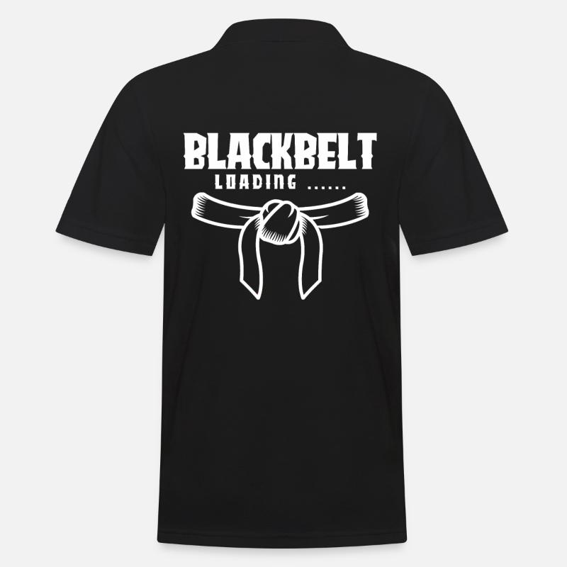 Blackbelt loading - Männer Poloshirt - Schwarz